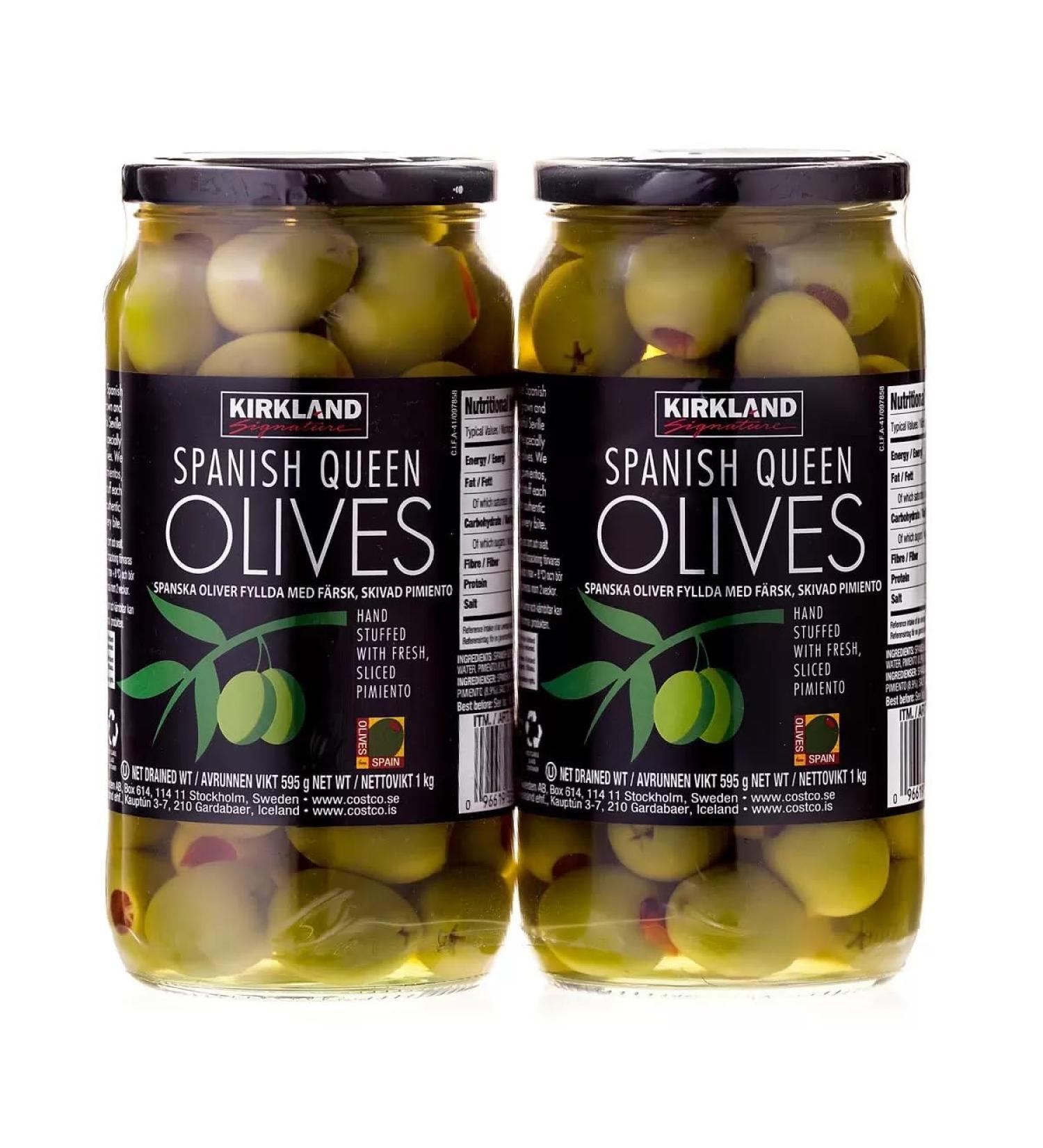 RKBROTHERS Kirkland Signature Spanish Queen Pimiento Stuffed Olives 2 x 595g - Buy Online on GoSupps.com
