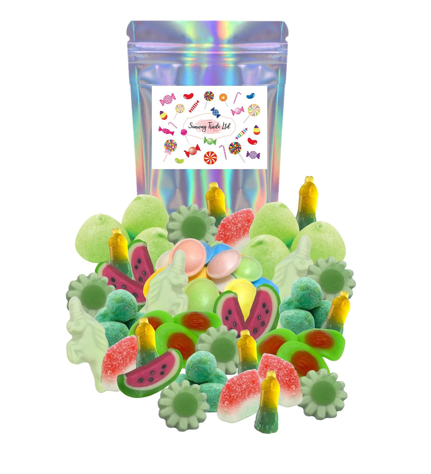 1kg Green Pick N Mix Sweets - Resealable Bag - Buy Online on GoSupps.com