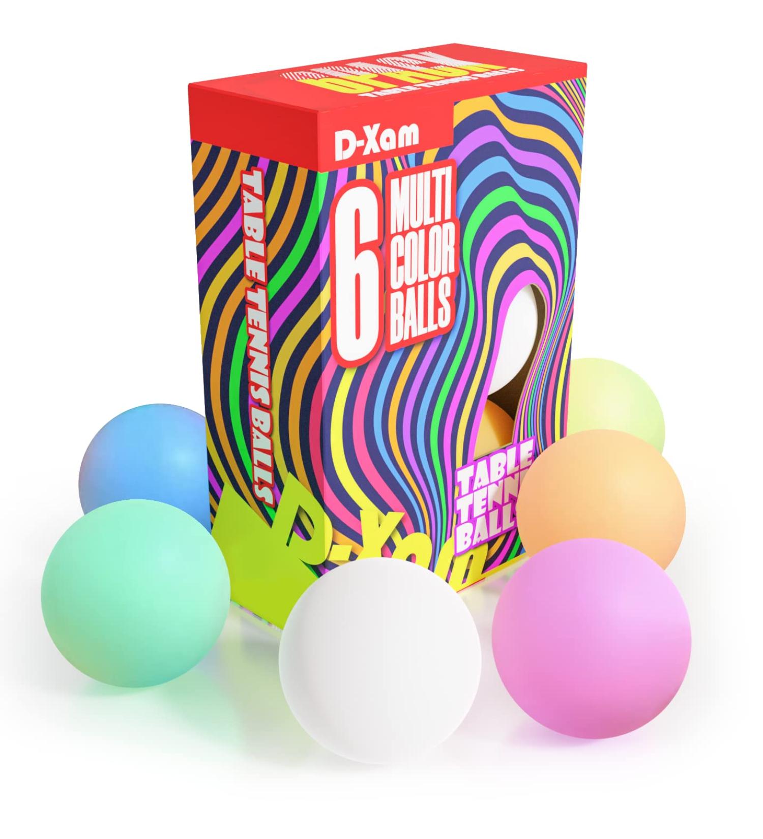 6 Pack High Bounce 1 Star ABS Table Tennis Balls | Size 40+ | Ideal for Beginner Craft Party School Activities | Family Games | Pets Friendly - Buy Online on GoSupps.com