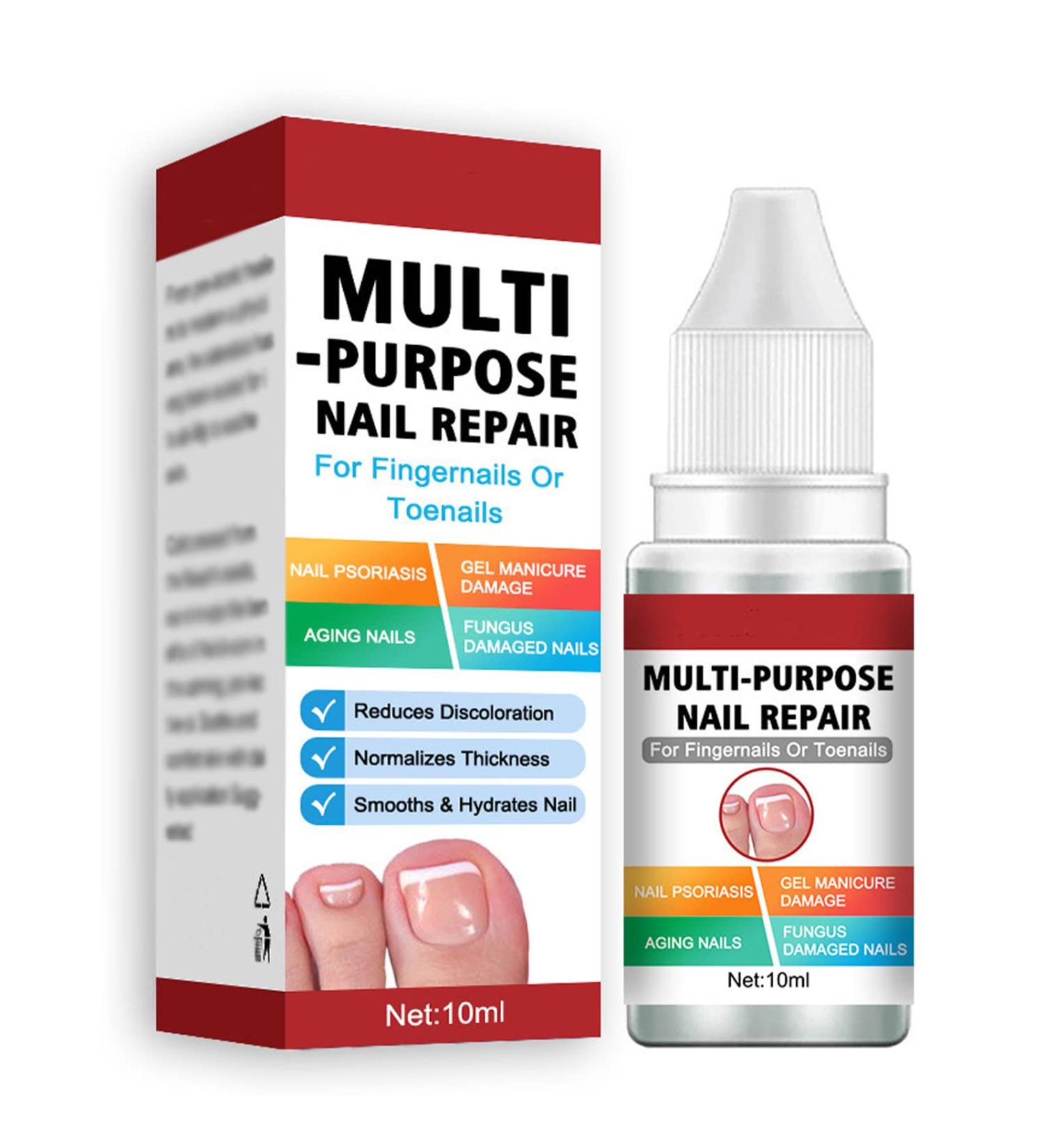 Fungal Nail Treatment for Toenail - Extra Strong Nail Repair Solution for Fingernails & Toenails - Safe & Effective Formula - 10 ml (Pack of 1) - Buy Online on GoSupps.com