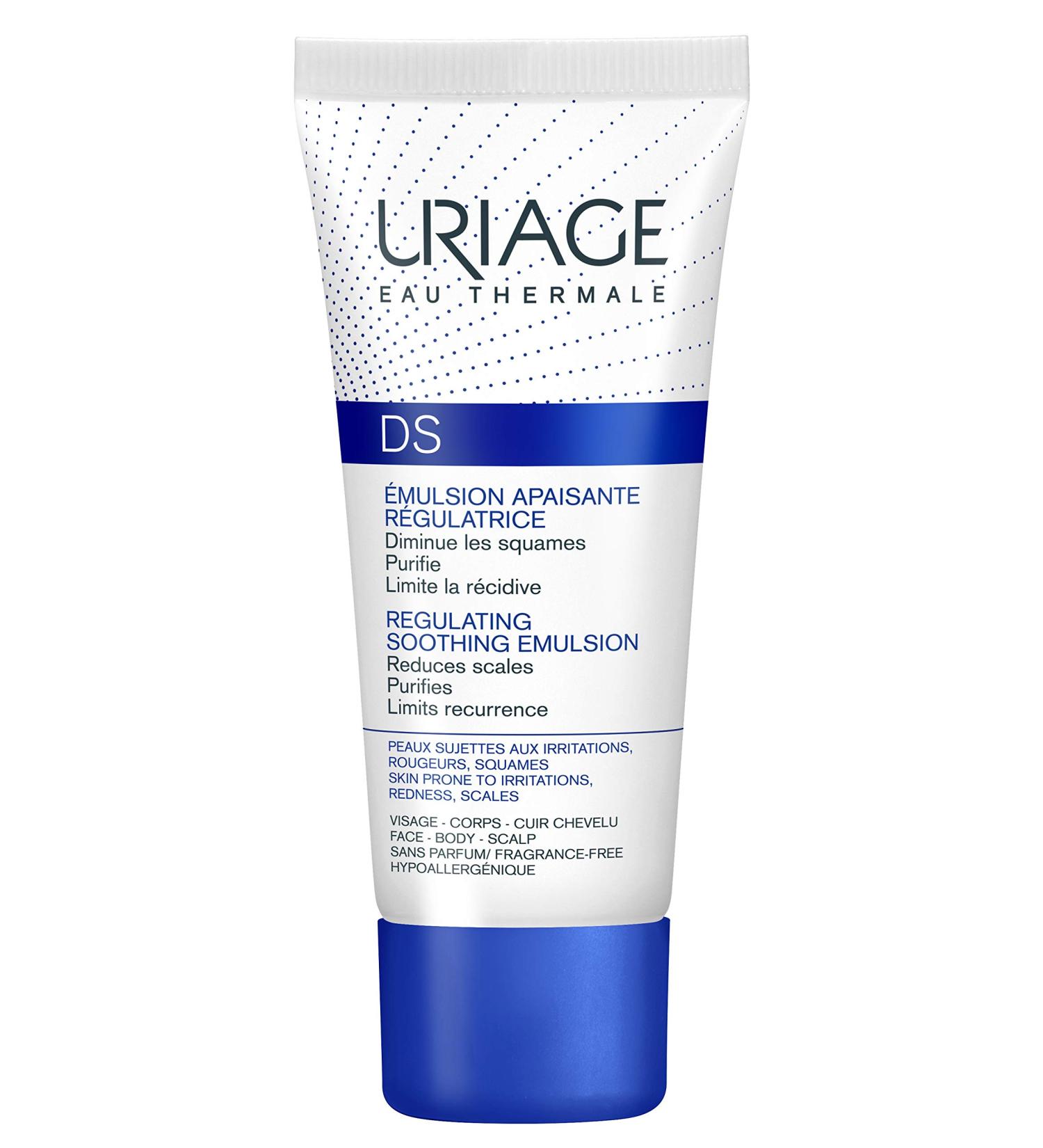 Uriage DS Regulating Soothing Emulsion - Fragrance-Free, 1.35 fl oz (40 ml) | Soothes & Regulates Skin - Buy Online on GoSupps.com
