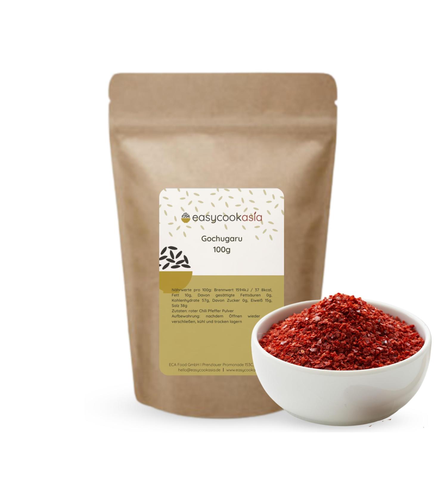 EasyCookAsia Gochugaru | Korean Chili Flakes 100g | Coarsely Ground Gochugaru for Authentic Flavors - Buy Online on GoSupps.com