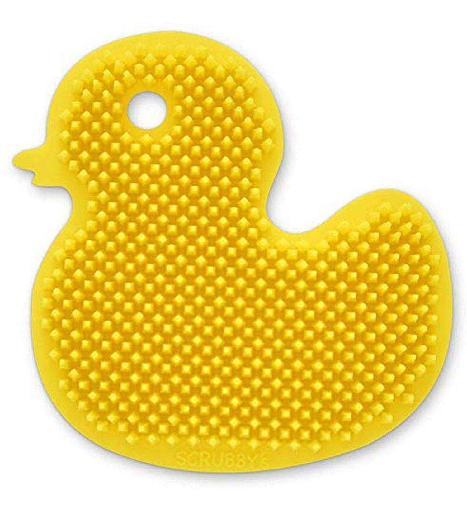 Scrubby's Duck Yellow Silicone Scrubber - Non-Abrasive & Long-Lasting | Medium Size - Buy Online on GoSupps.com