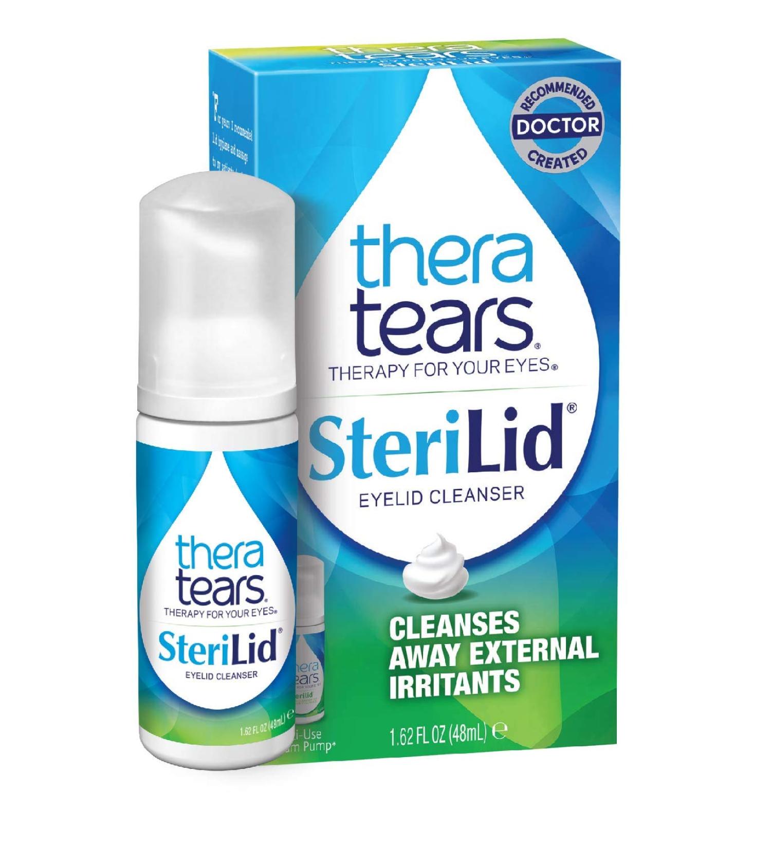 TheraTears Sterilid Eye Cleanser with Tea Tree Oil - 48mL Foam Pump - Buy Online on GoSupps.com