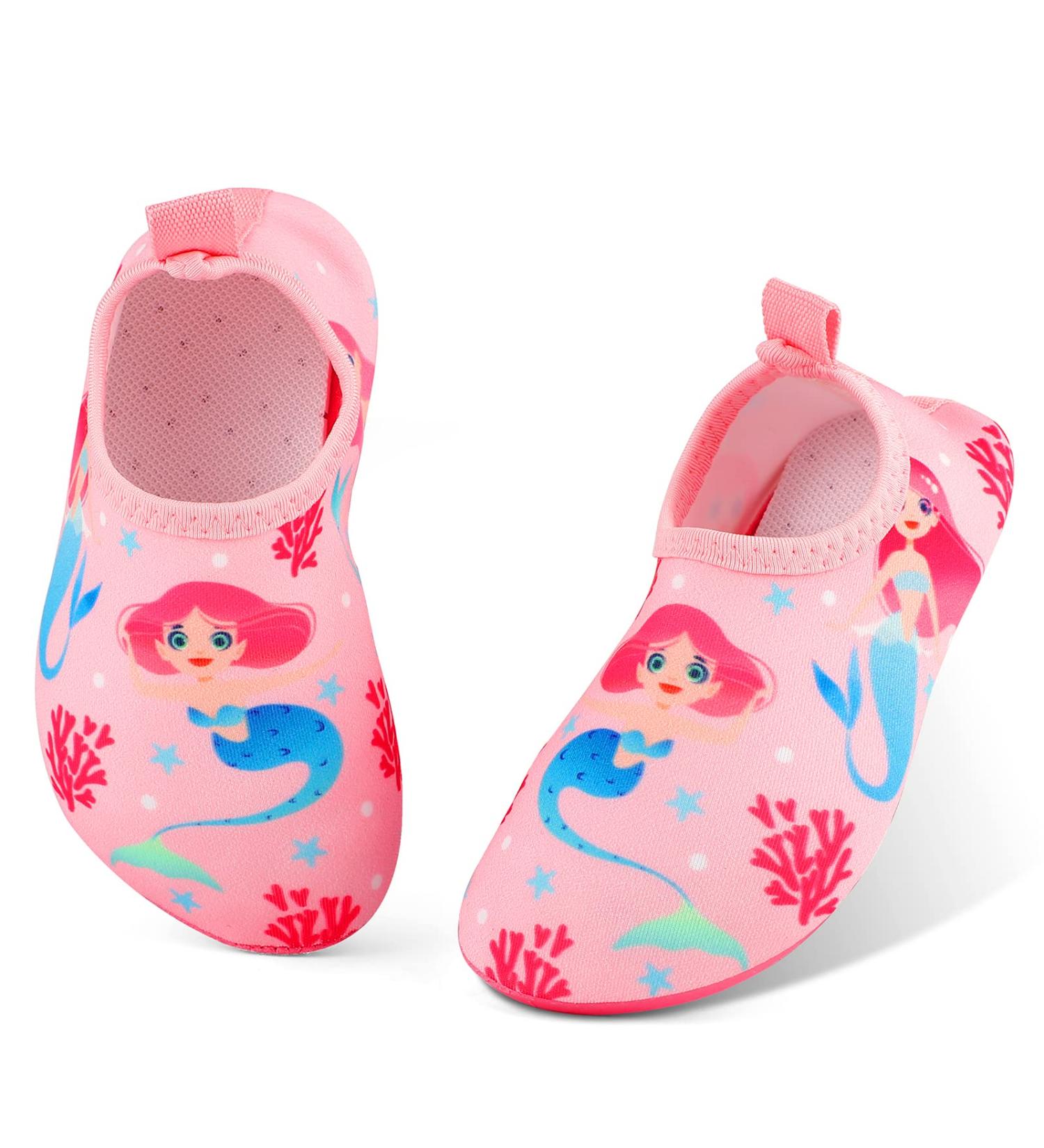 Masocio Kids' Non-Slip Aqua Shoes | Quick-Dry Swimming Shoes for Beach & Pool | EU Size 22/23 Pink - Buy Online on GoSupps.com