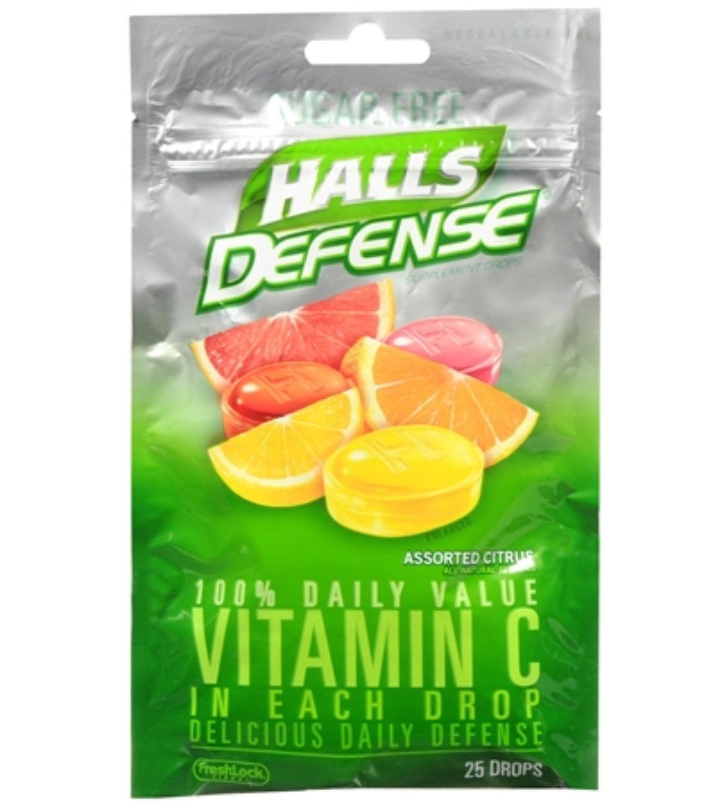 Halls Defense Sf Asst Cit Size 25ct
