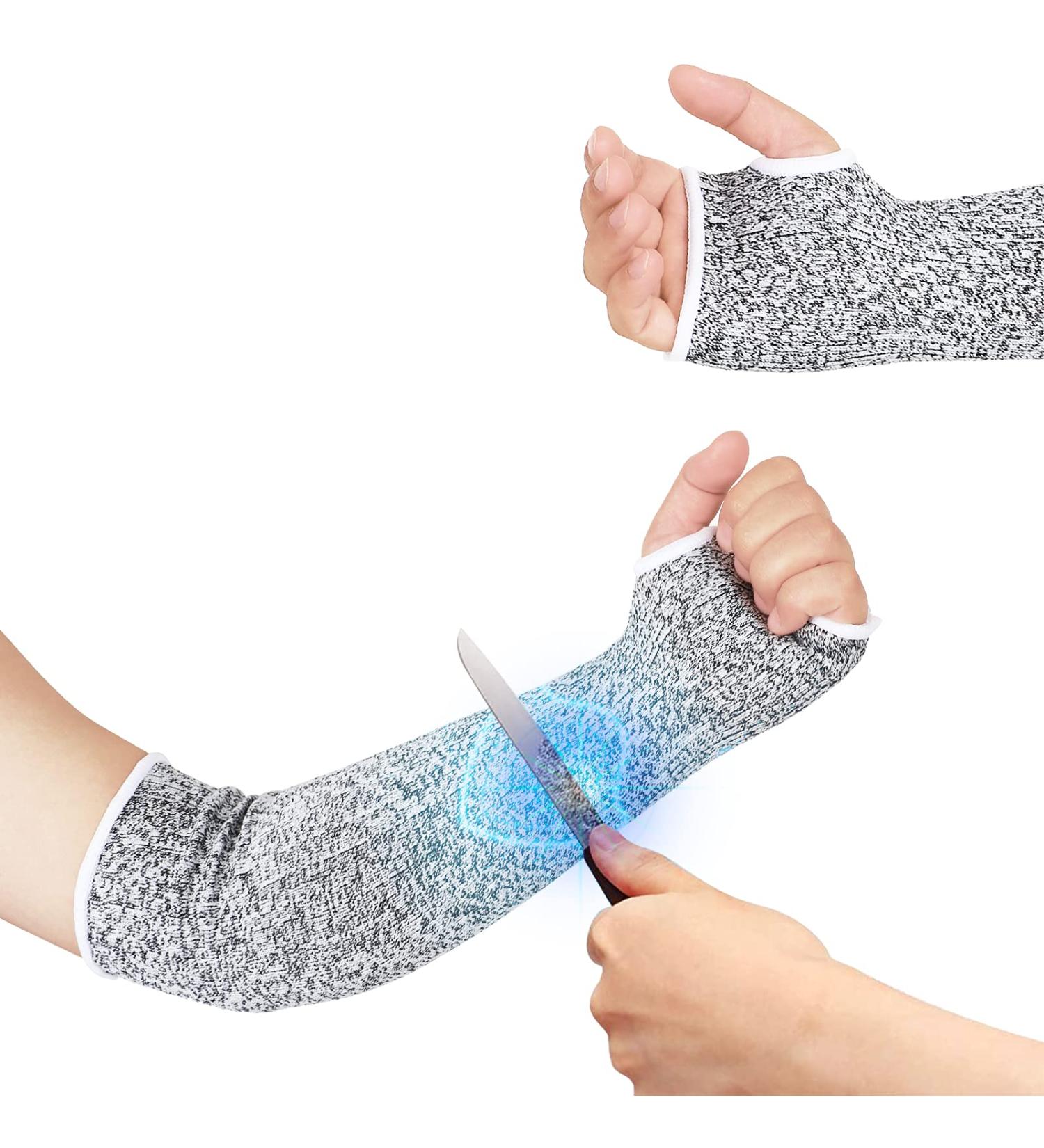 IMENORY Cut Resistant Arm Protectors - Thin Skin & Bruising Guards - 1 Pair Grey XL - Buy Online on GoSupps.com