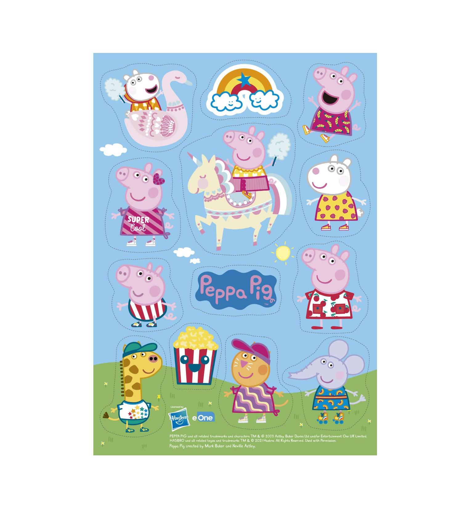 Dekozauber24 Edible Muffin Toppers Peppa Pig - 13 Wafer Decorations for Kids' Birthday Cakes and Muffins - Buy Online on GoSupps.com