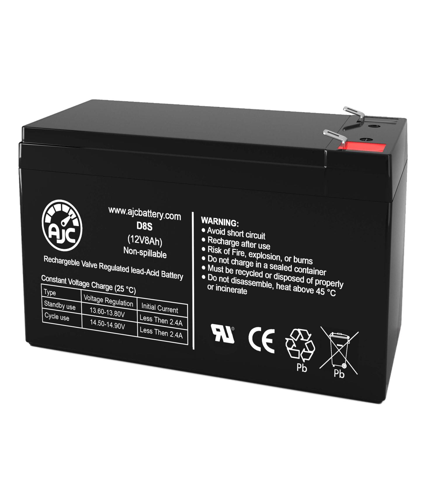 AJC Battery for Liftmaster LA412 Solar - 12V 8Ah UPS Replacement Battery | International Shipping Available - Buy Online on GoSupps.com