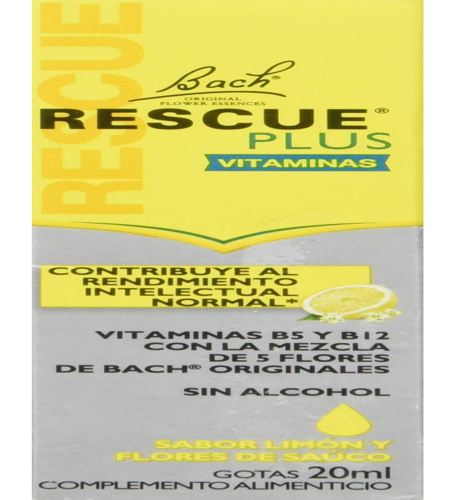 Flores De Bach Originales Rescue Remedy Plus Vitamins Gouttier 20 ml - 1 unit