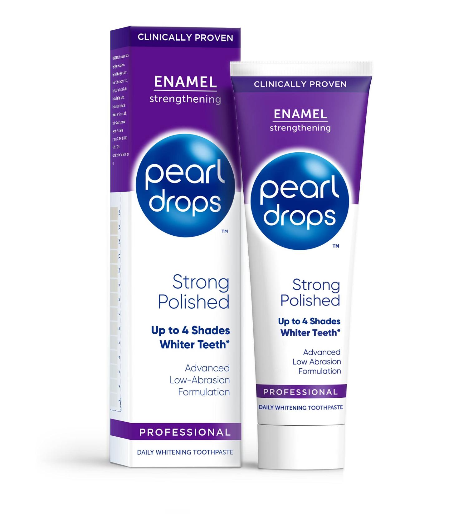 Pearl Drops Strong White Polished Mint Flavour Toothpaste 75ml - Pack of 1 - Buy Online on GoSupps.com