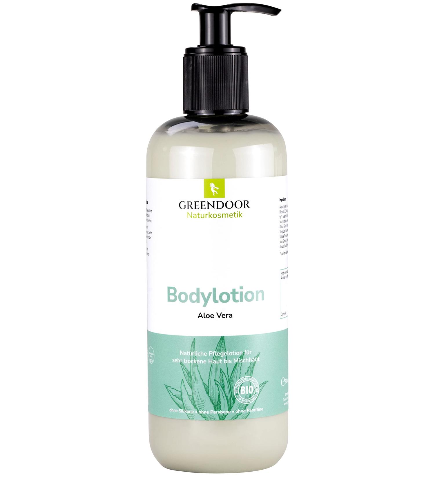 Greenendoor Aloe Vera Body Lotion Savings Pack 500ml | Vegan Natural Organic Shea | Paraben & Silicone Free | Moisturizing Body Milk for Dry Skin - Perfect for Men & Women - Buy Online on GoSupps.com