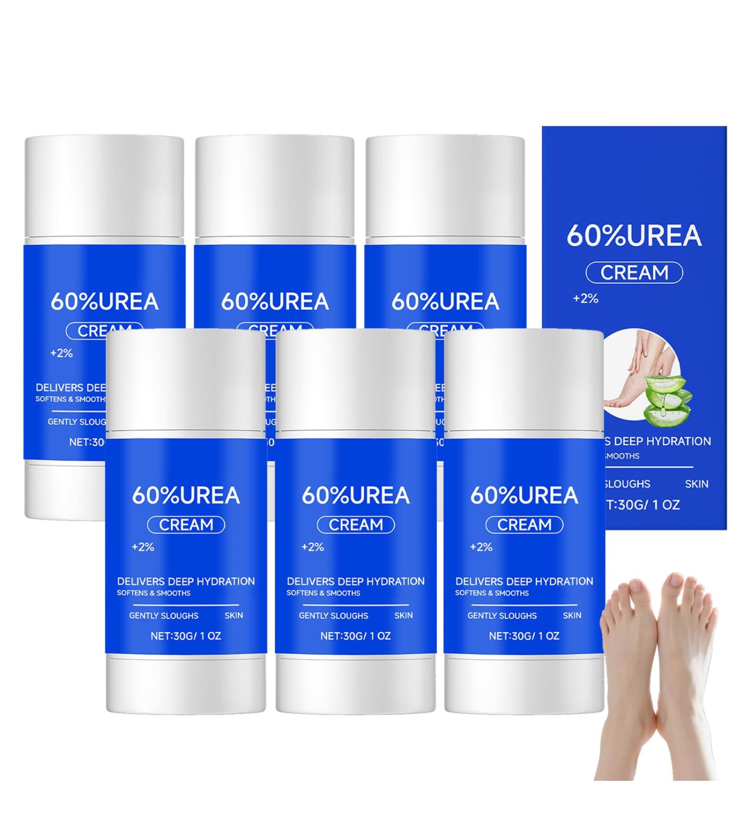 WRANBAO 60 Urea foot cream against dry cracked heels aloe vera foot care stick provides intensive moisture practical moisturizer for on the go also suitable for hands knees and elbows 6 6 pieces - Buy Online on GoSupps.com