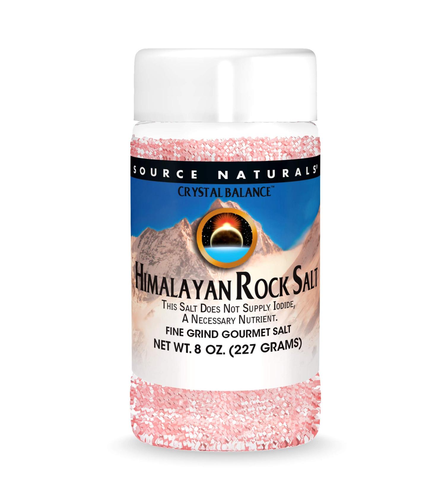 Source Naturals Himalayan Rock Salt 8 oz - Natural Flavor Enhancer & Mineral Rich - Buy Online on GoSupps.com