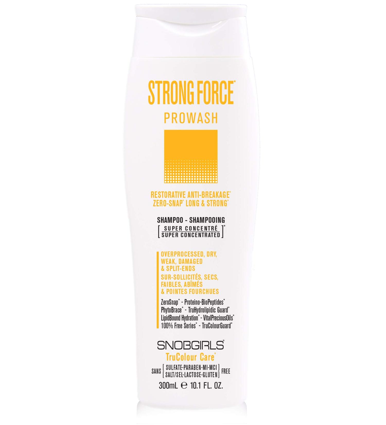 SNOBGIRLS STRONGFORCE Hair Repair & Split End Repair Vegan Shampoo Length & Strength Shampoo for Dry Damaged Hair with argan oil & hair vitamins - Buy Online on GoSupps.com
