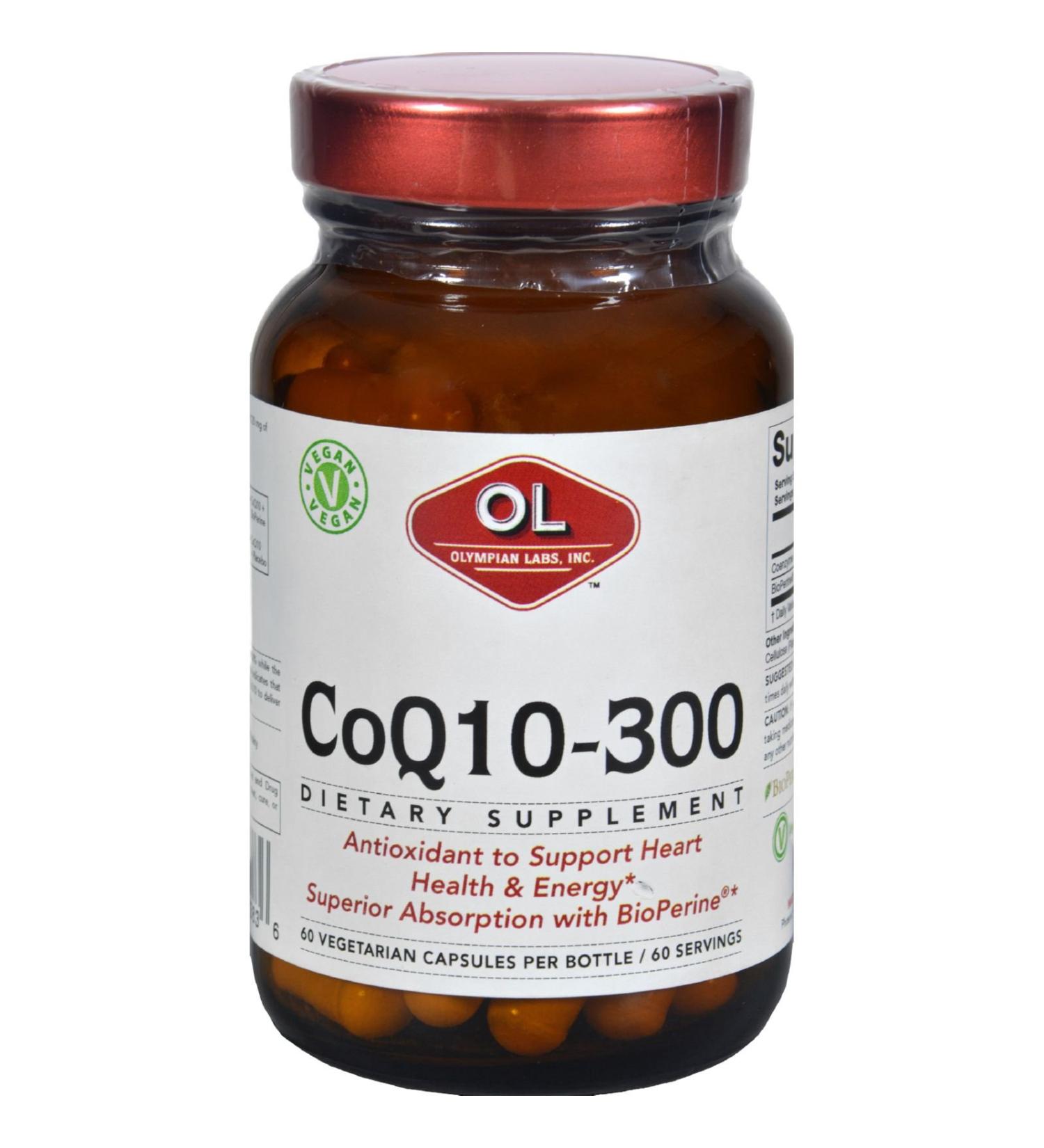 Olympian Labs Co Q10 - 300 mg - 60 Vegetarian Capsules -pack of 1