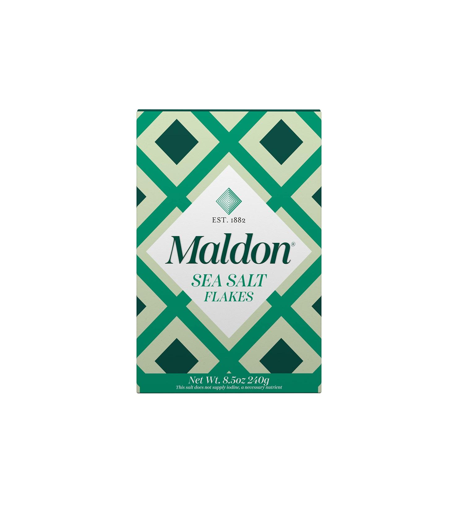 Maldon Sea Salt Flakes 8.5oz - Premium Quality Salt for Cooking and Finishing Dishes - Buy Online on GoSupps.com
