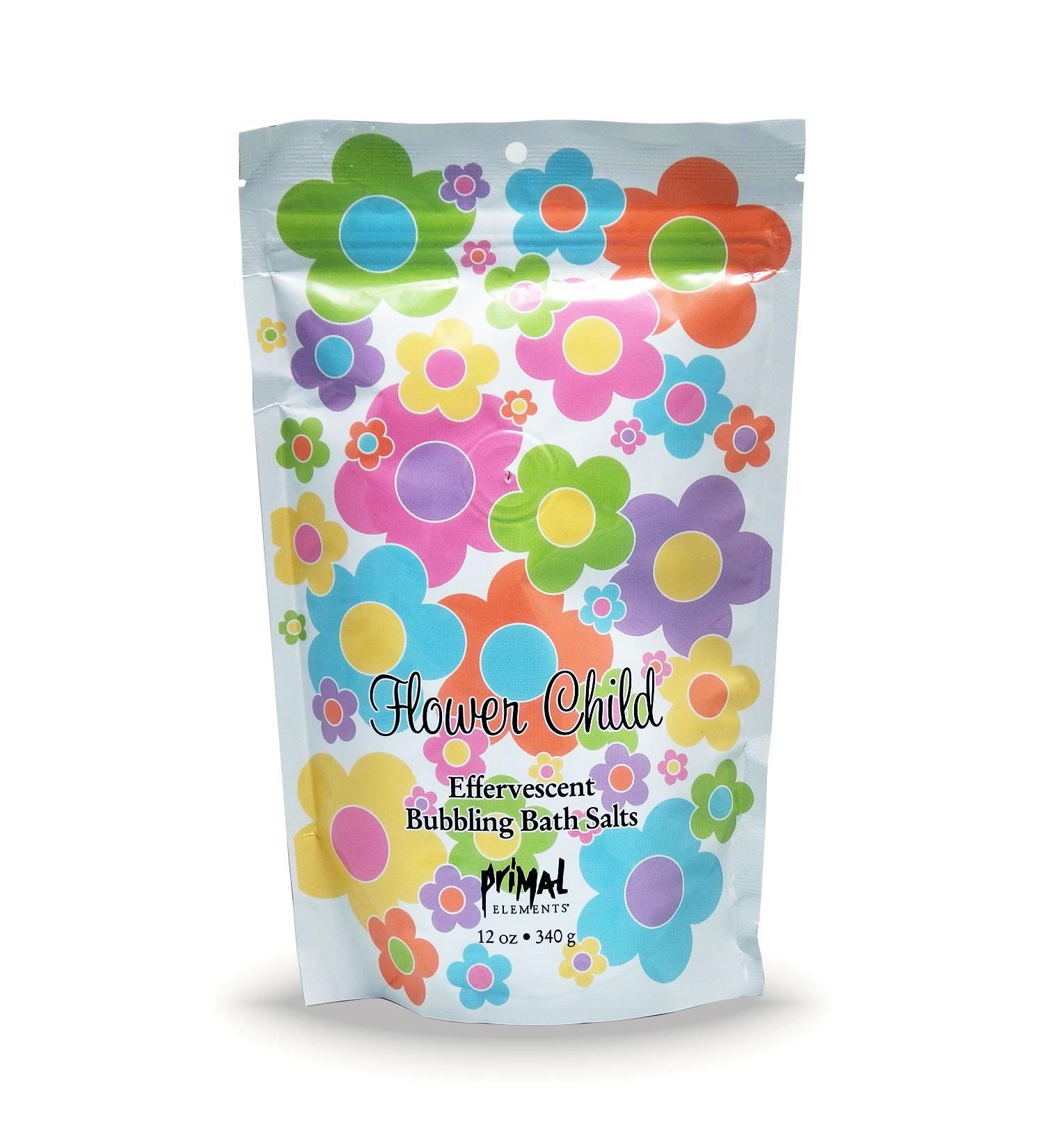 Primal Elements Flowerchild Bubbling Bath Salts - 12 Ounce - Buy Online on GoSupps.com