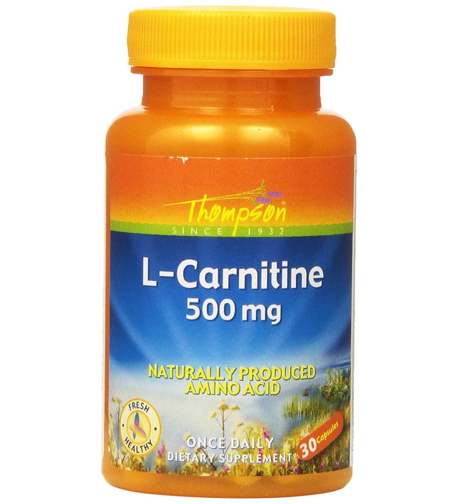 Buy Thompson L-Carnitine 500mg Capsules - 30 Count | International Shipping Available - Buy Online on GoSupps.com
