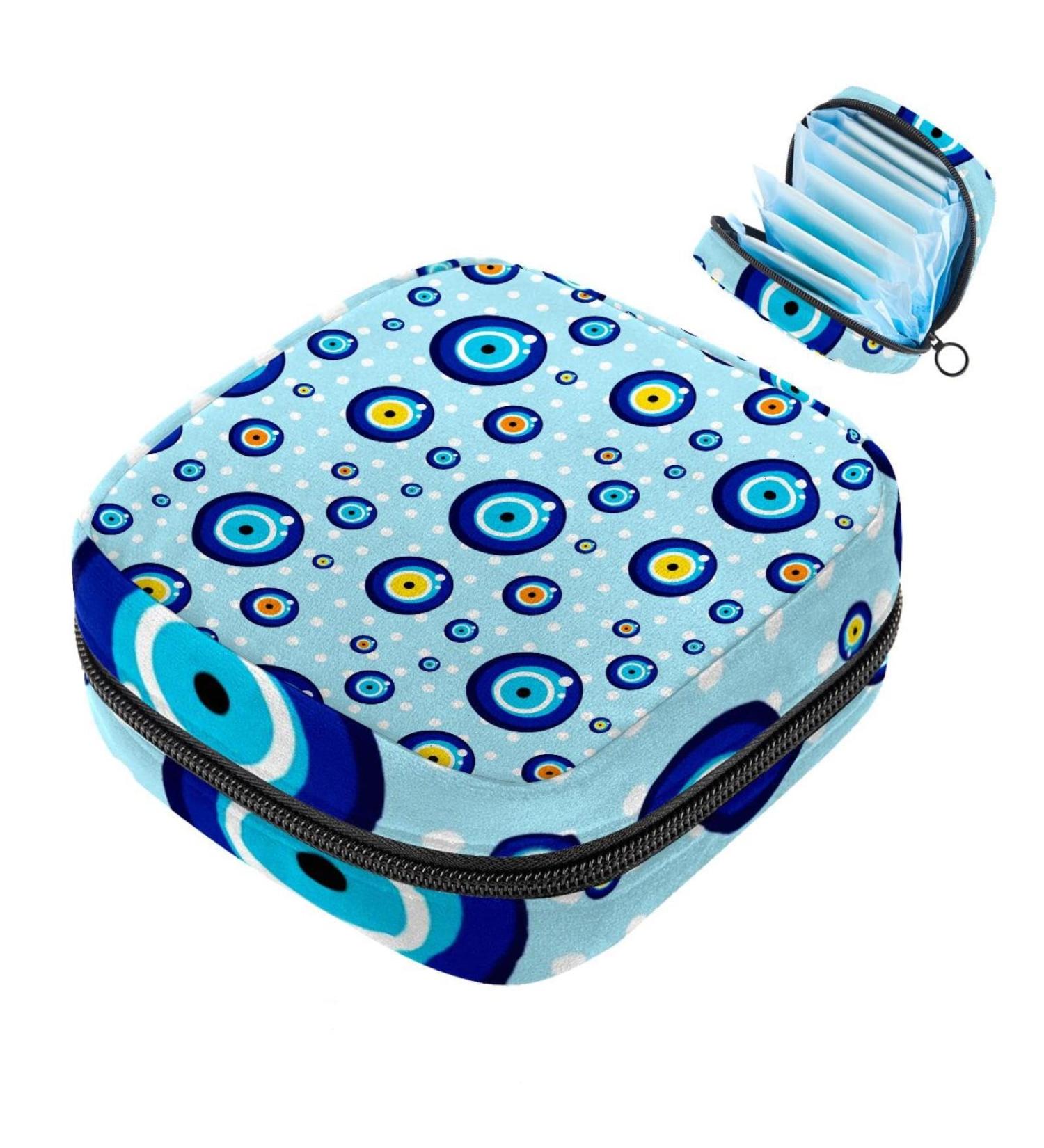 Muooum Halloween Eyeball Menstrual Bag | Zipper Flip Bag for Tampons | Stylish & Practical for Women & Girls - Buy Online on GoSupps.com