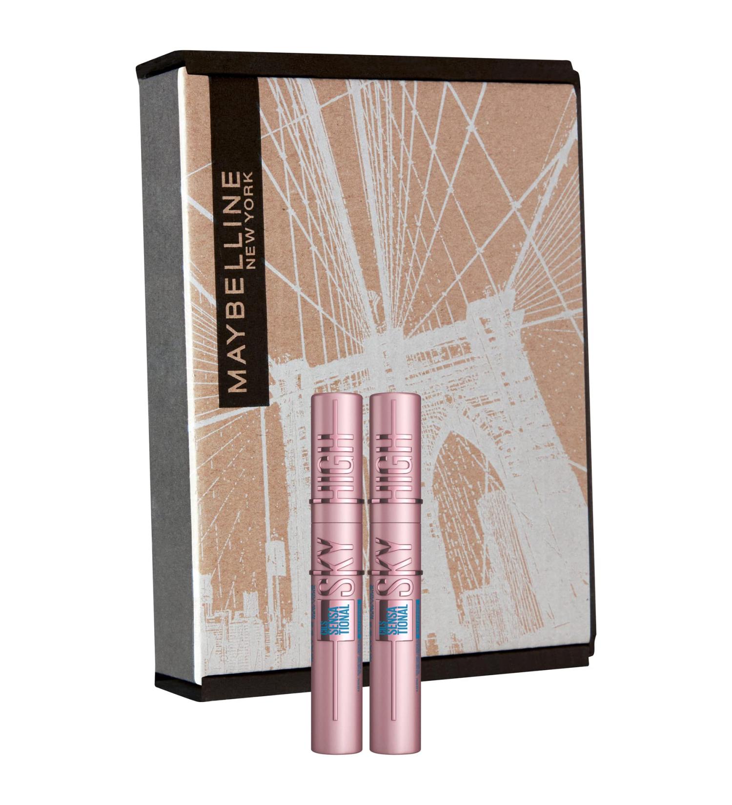 Maybelline Lash Sensational Sky High Waterproof Mascara Double Pack - 12 ML Black | International Shipping Available - Buy Online on GoSupps.com