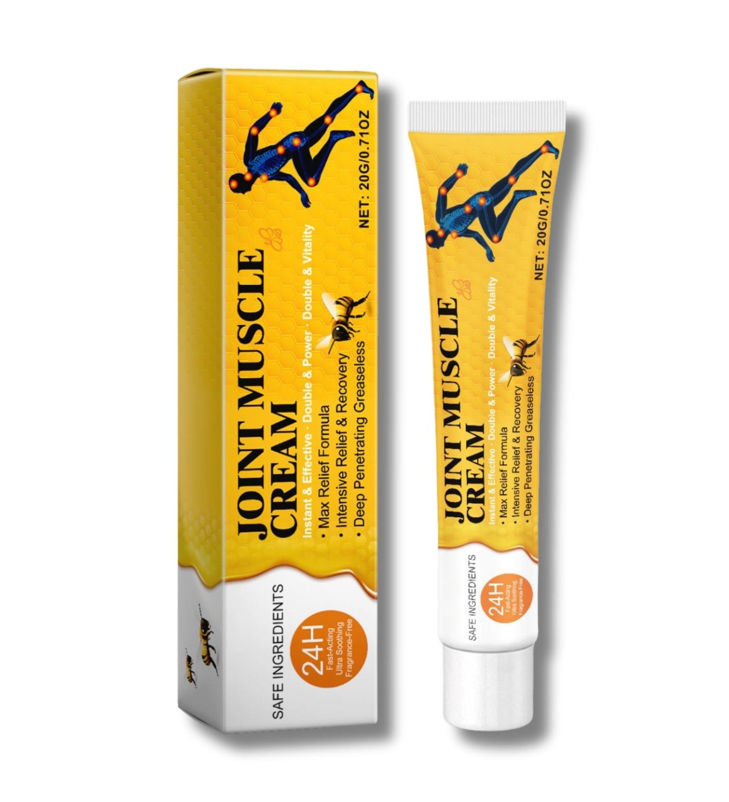 Bee Venom Cream - Pain Relief Gel - Bee Venom Gel Shoulder Joint Knee Muscle Pain Relief - Bee Venom Pain Relief Cream - Muscle Rub Pain Relief -Bee Venom Joint Care Cream - Buy Online on GoSupps.com