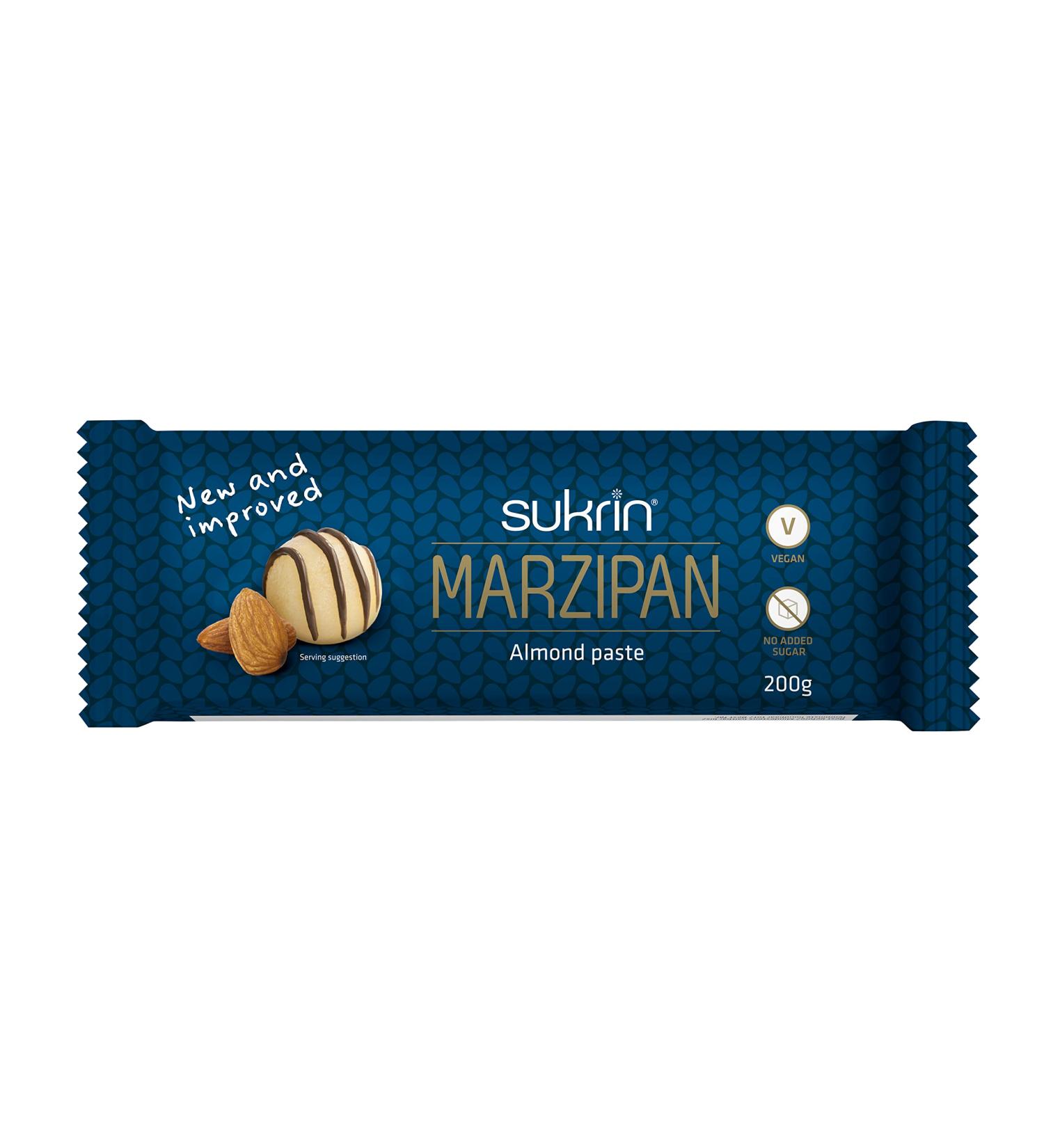 Sukrin Marzipan 200g - Premium Sugar-Free Almond Delight for Baking & Snacking | Buy Internationally - Buy Online on GoSupps.com
