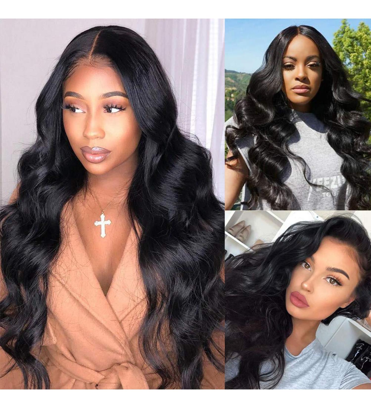 Saupa Real Hair Wig for Women 26inch Lace Front Human Hair Wig Wavy Brazilian Wig for Cosplay & Everyday Wear International Shipping Available - Buy Online on GoSupps.com