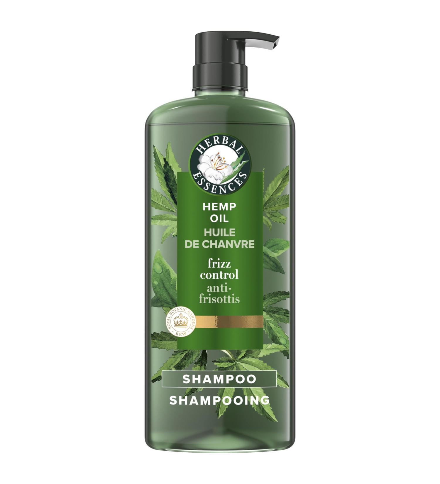 Herbal Essences Pure Plants Hemp Oil Sulfate Free Shampoo Frizz Control with Certified Camellia Oil and Aloe Vera For All Hair Types Especially Frizzy Hair 600 mL Floral and Aloe Vera 600 ml (Pack of 1) - Buy Online on GoSupps.com