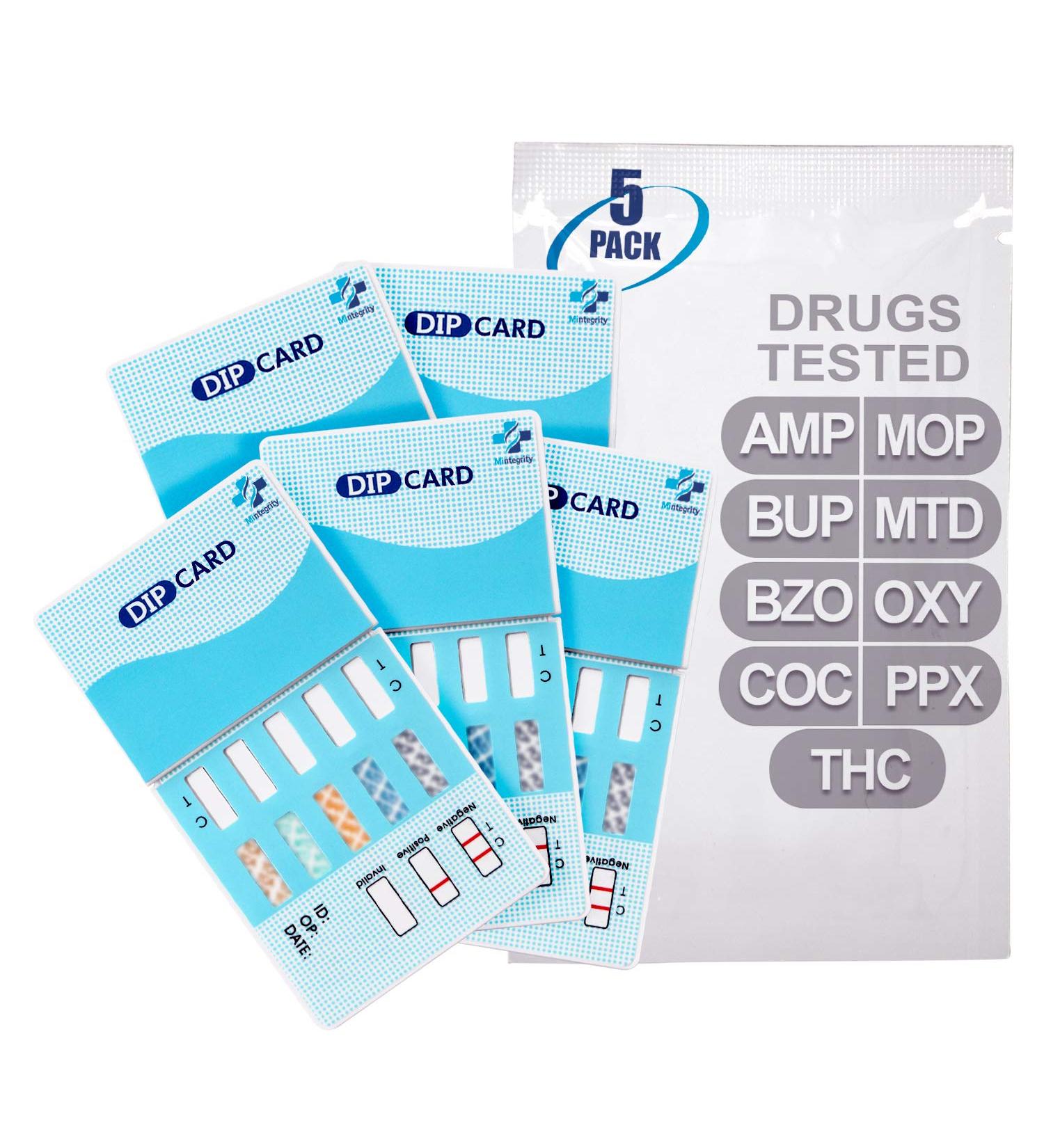 MiCare 9-Panel Urine Test Card - 5pk | Complete Drug Testing Kit - Buy Online on GoSupps.com