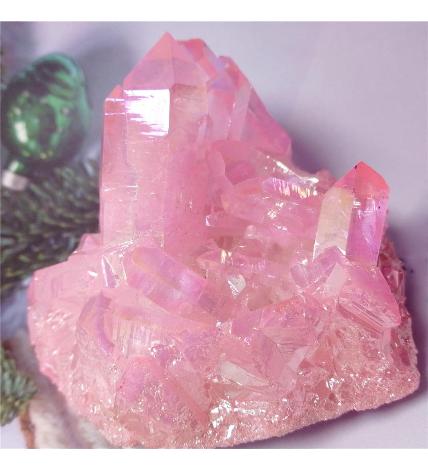 3pcs Rose Quartz Natural Stones and Minerals Gemstone Cluster Home Decoration Feng Shui Crystal Crafts Crystal Cluster Talla nica Crystal 450-500g - Buy Online on GoSupps.com