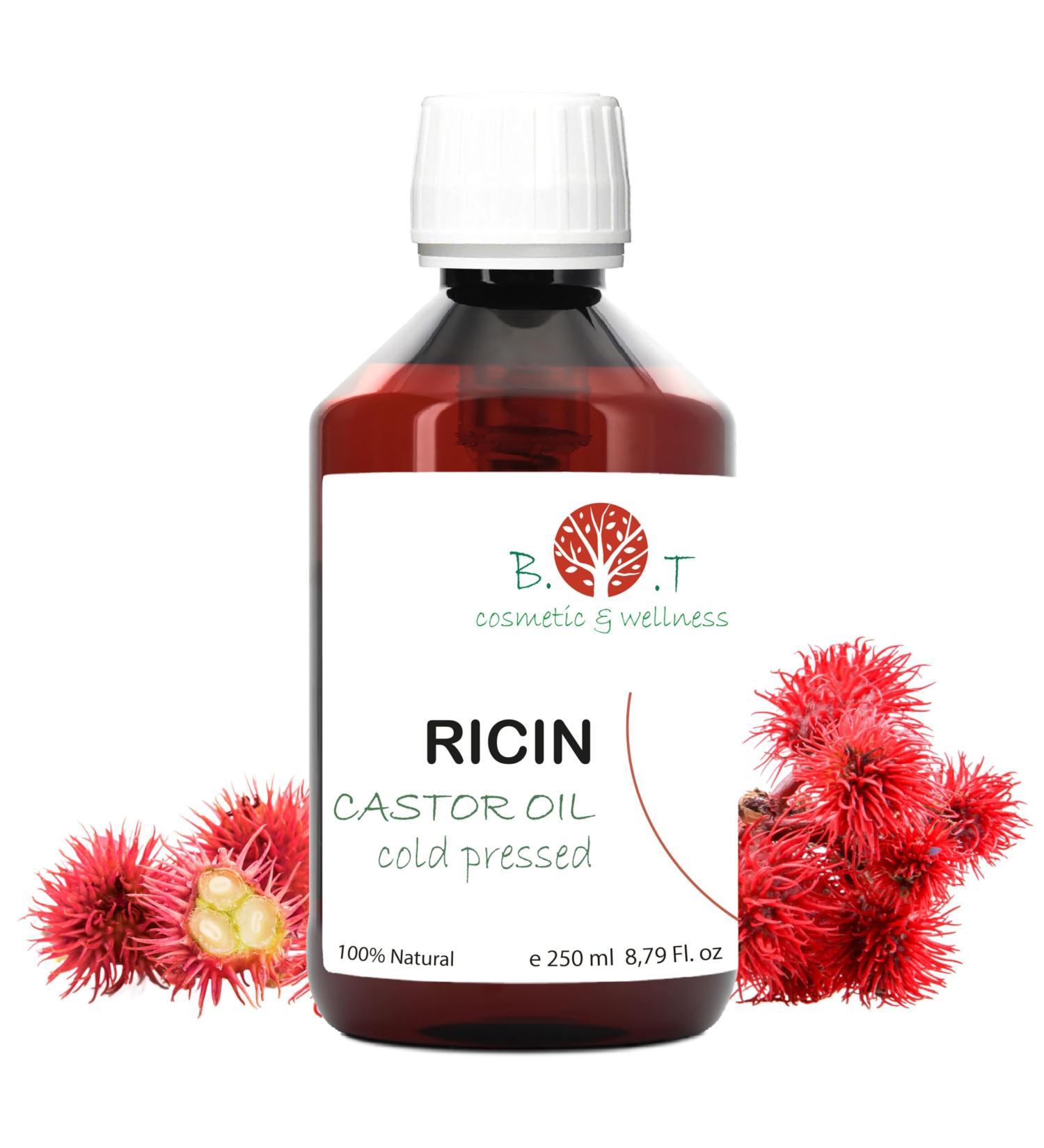 Pure Castor Oil Hair Growth Serum EyeLashes Grow Dry Hair Repair Oil Beard Growth Oil Scalp Oil Nail Health Organic Natural Cold Pressed Ricin Oil 250 ml - Buy Online on GoSupps.com