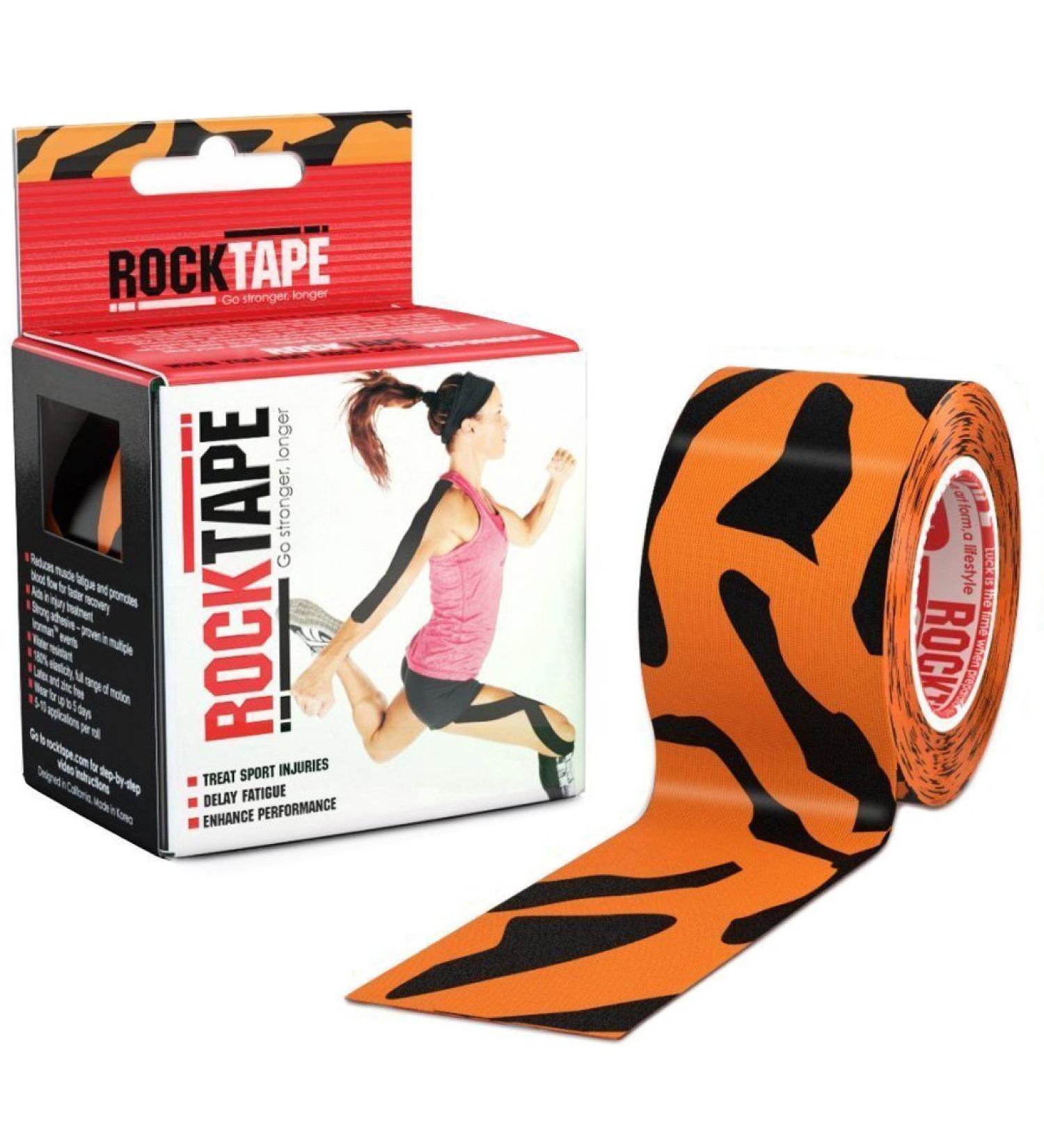 Kinesiology 2 Inch Roll Support Tape - Tiger - Black Lime | Shop Now - Buy Online on GoSupps.com