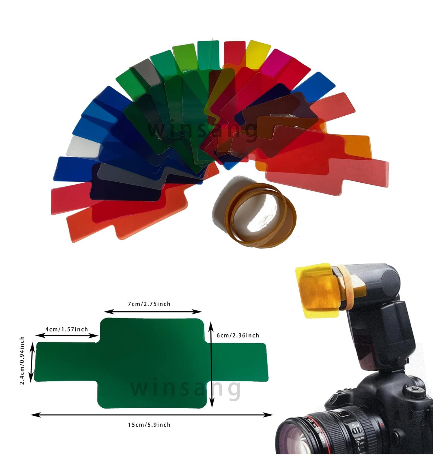 Universal Flash Gels Lighting Filter WS-1 20pc Kit for Camera Flash - Color Correcting Filters - Buy Online on GoSupps.com
