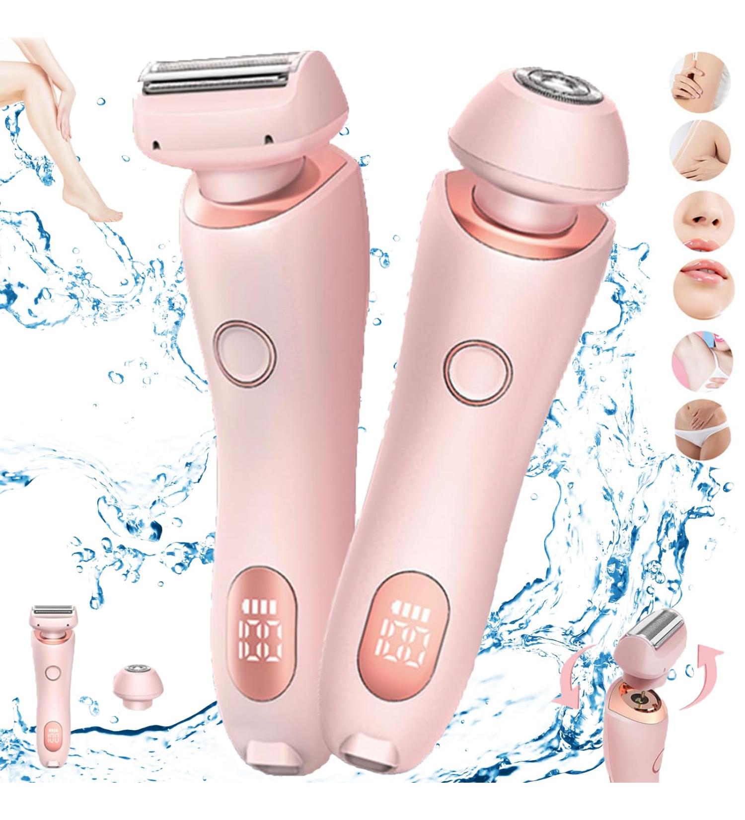 Elunara SilkGlide Pro Elunara Razor Duskofficial Razor Elunara Shaver Dusk Official Razor Duskofficial Shaver Wet & Dry 2 in 1 Electric Shaver Razors for Women (Pink) - Buy Online on GoSupps.com