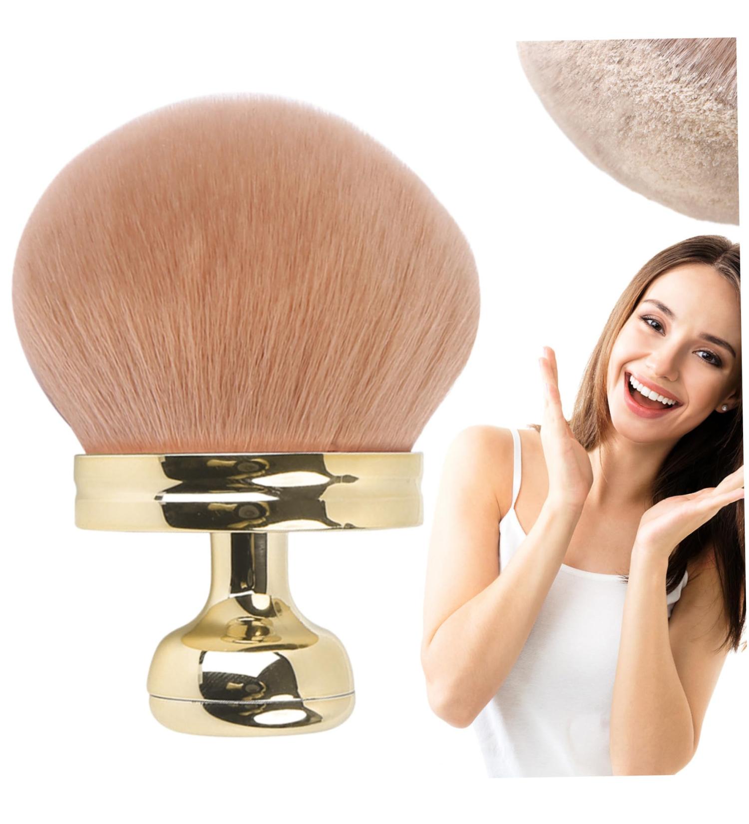 Tanning Brush Oval Self Fake Tan Brush 2.8" Dia. Large Tan Brush Kabuki Brush Powder Brush for Makeup Legs Arms Face Body(Gold) - Buy Online on GoSupps.com