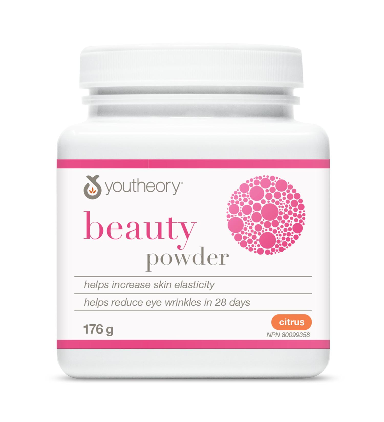 Youtheory Beauty Powder Citrus Flavour 176 g Helps Reduce Fine Lines & Wrinkles - Buy Online on GoSupps.com