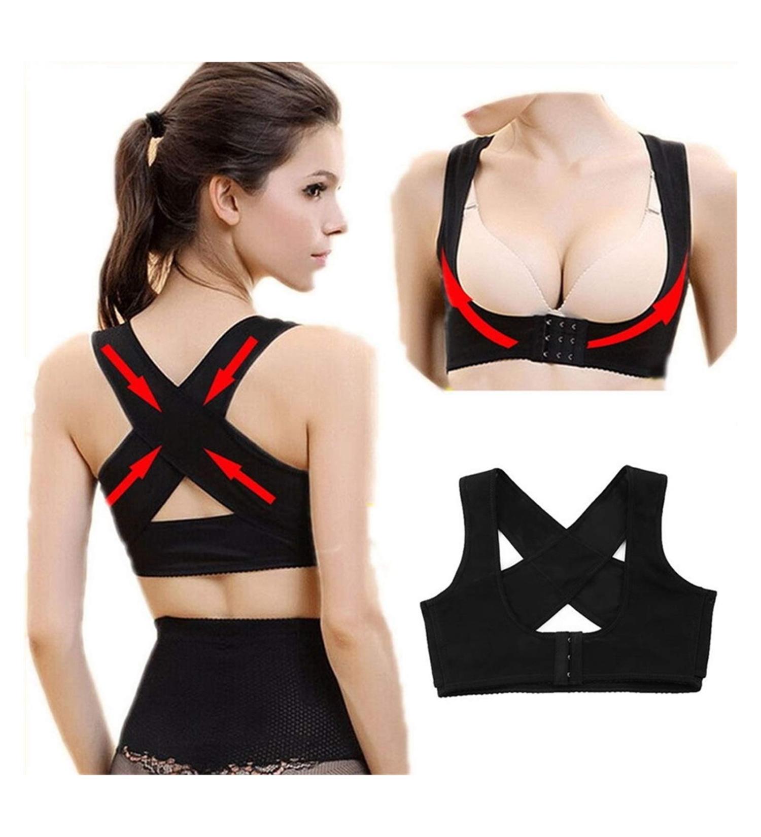 Women Back Brace Support Belt pedic Back Posture Corrector Brace Posture Shoulder Corrector Back Straightener Health Care (Black L) Better life Black M - Buy Online on GoSupps.com