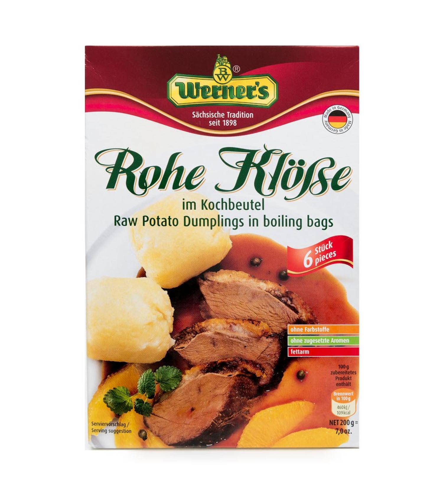 Raw dumplings - 6 dumplings in the cooking bag