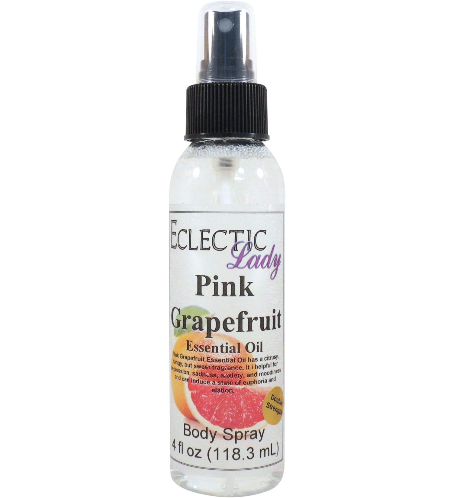 Pink Grapefruit Essential Oil Body Spray (Double Strength) 4 ounces Body Mist for Women with Clean Light & Gentle Fragrance Long Lasting Perfume with Comforting Scent for Men & Women Cologne with 4 Fluid Ounces (Double Strength) - Buy Online on GoSupps.com