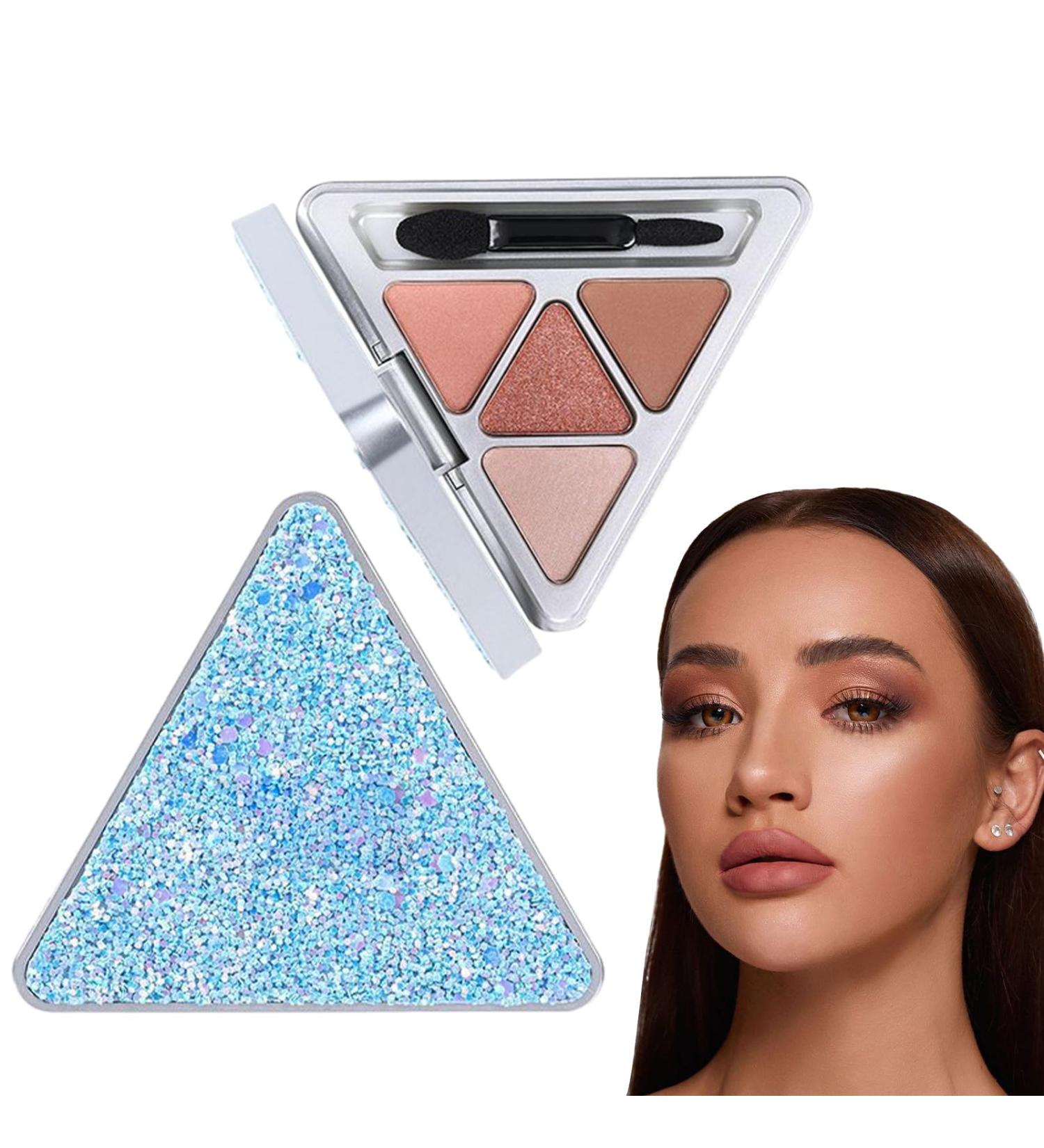 Natural Eyeshadow Palettes | 4 Colors Glitter Makeup Palette | Colorful Eyeshadow Palette Professional Waterproof Eye Shadow Highly Pigmented Makeup Palette For Teens Beginners Makeup Muflydo F403#sunset Country - Buy Online on GoSupps.com