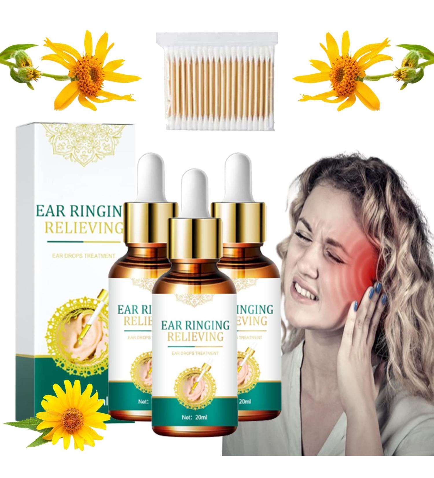 RJDJ TinniClear Ear Drops - Natural Tinnitus Relief Treatment - 3 Pack - Buy Online on GoSupps.com