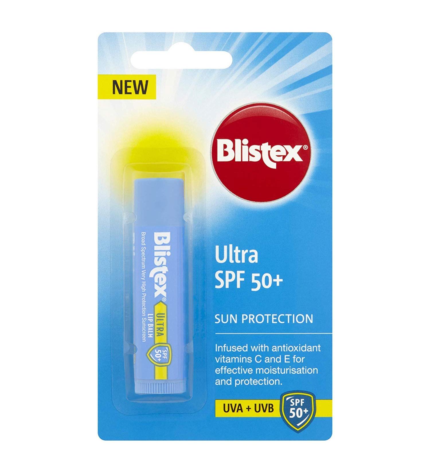 Blistex Ultra Lip Balm SPF 50+ UVA/UVB Protection 4.25g - Pack of 1 - Buy Online on GoSupps.com
