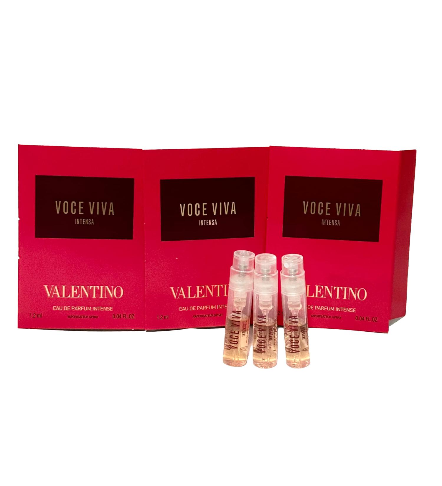 Valentino Voce Viva Intensa EDP 0.04 fl. oz. / 1.2 ml Sample Vial Glass Partially filled Spray Mini Perfume Vial Eau De Parfum (Set of 3) - Buy Online on GoSupps.com