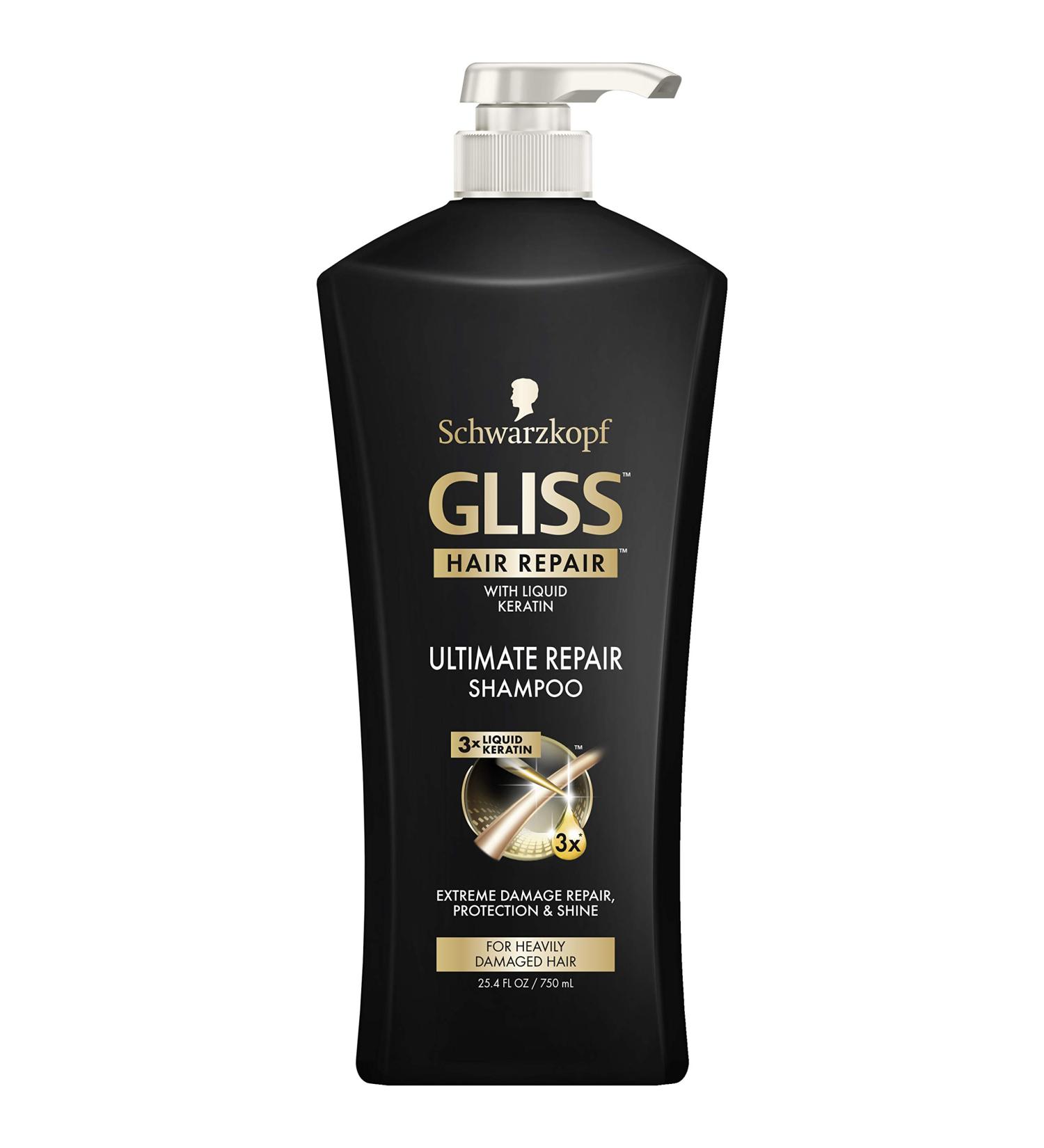 GLISS Hair Repair Shampoo | Ultimate Repair for Damaged Hair | 25.4 fl oz - Buy Internationally - Buy Online on GoSupps.com
