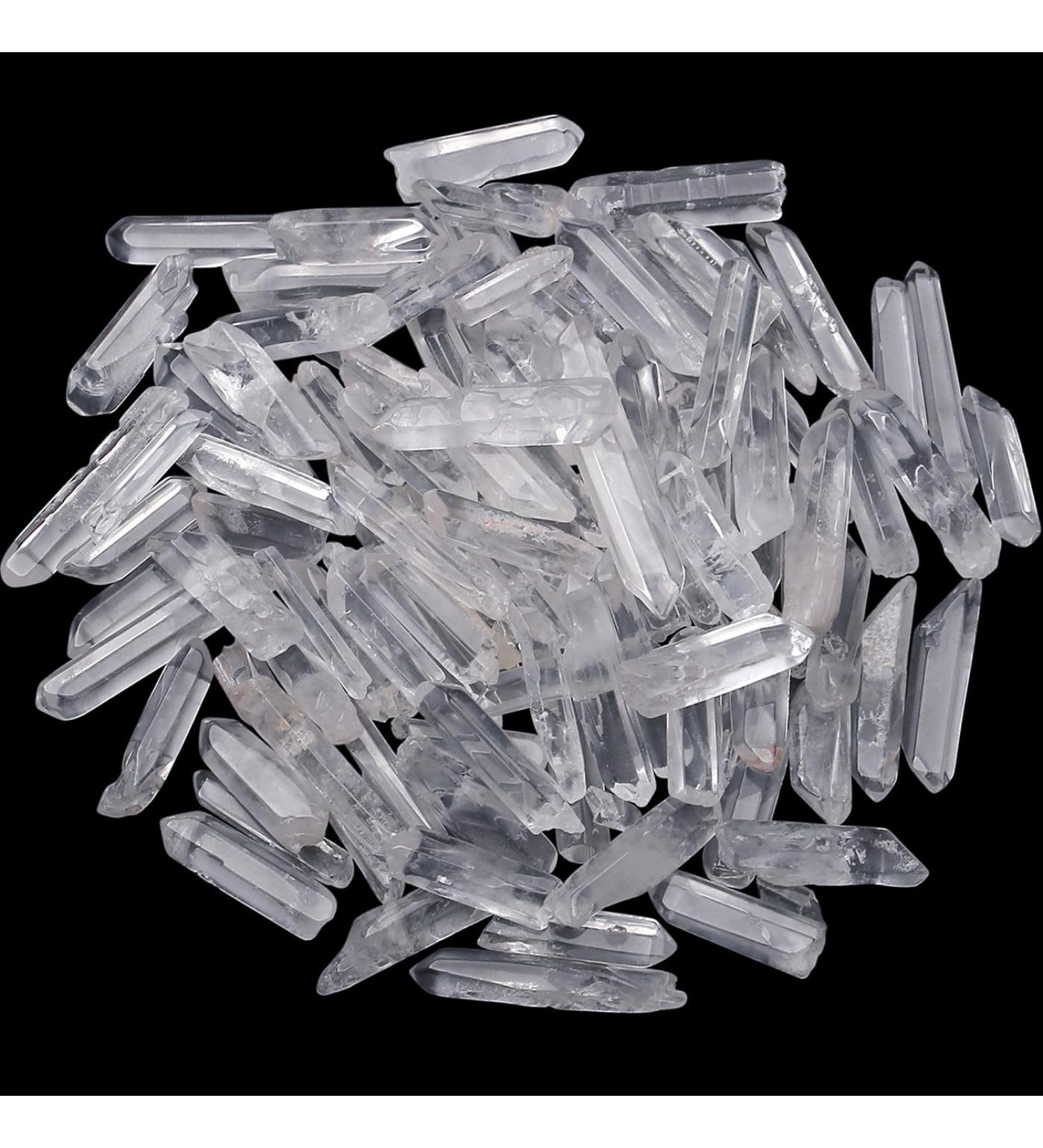 Xiannvxi Natural Stone Mountain Crystal Points | Bulk Raw Clear Quartz Gemstones for Reiki Healing & DIY Jewelry (0.4-1.18 lb) - Buy Online on GoSupps.com