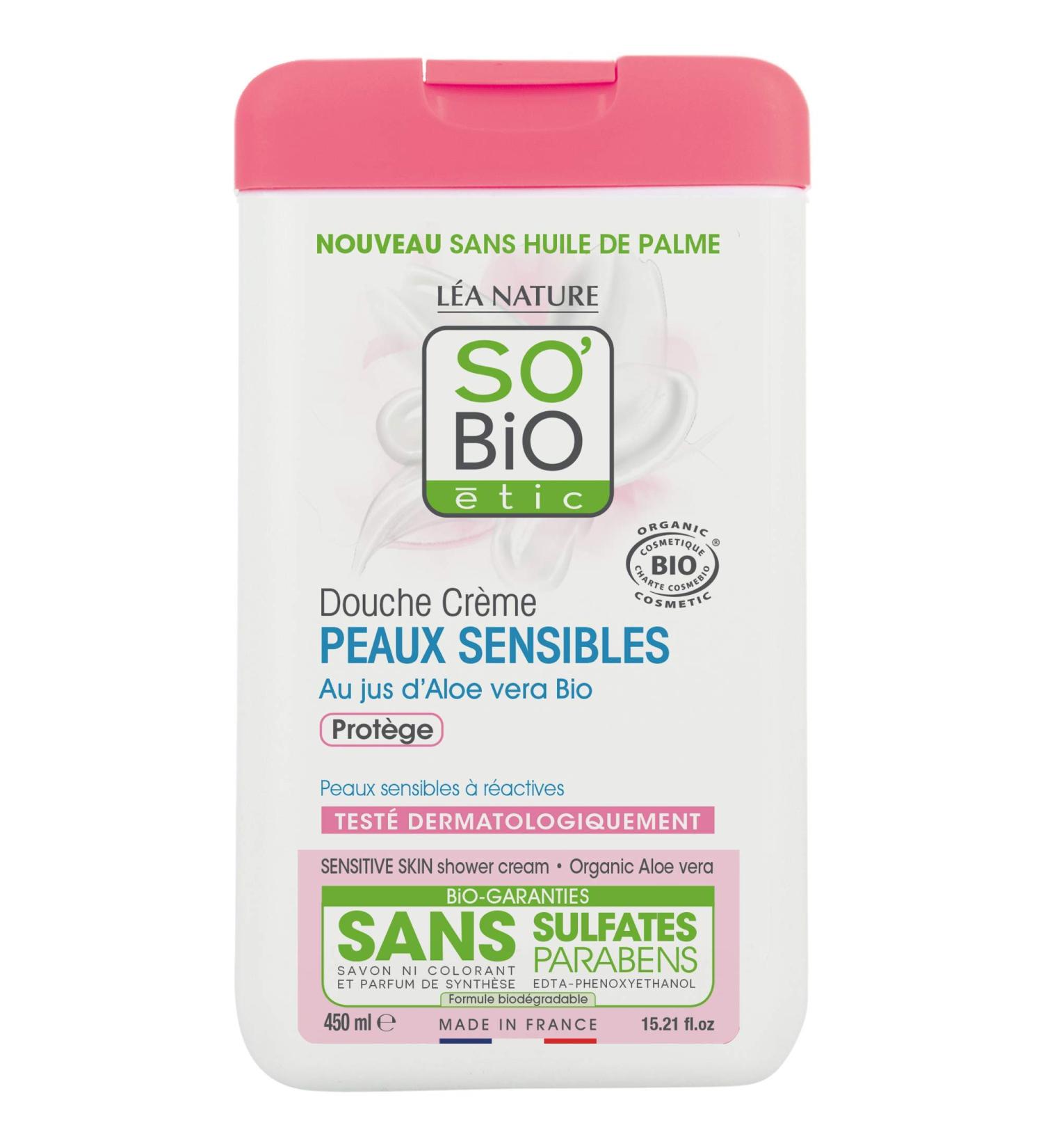 L a Nature SOBiO tic Shower cream with Aloe Vera for sensitive skin 300 ml - Buy Online on GoSupps.com