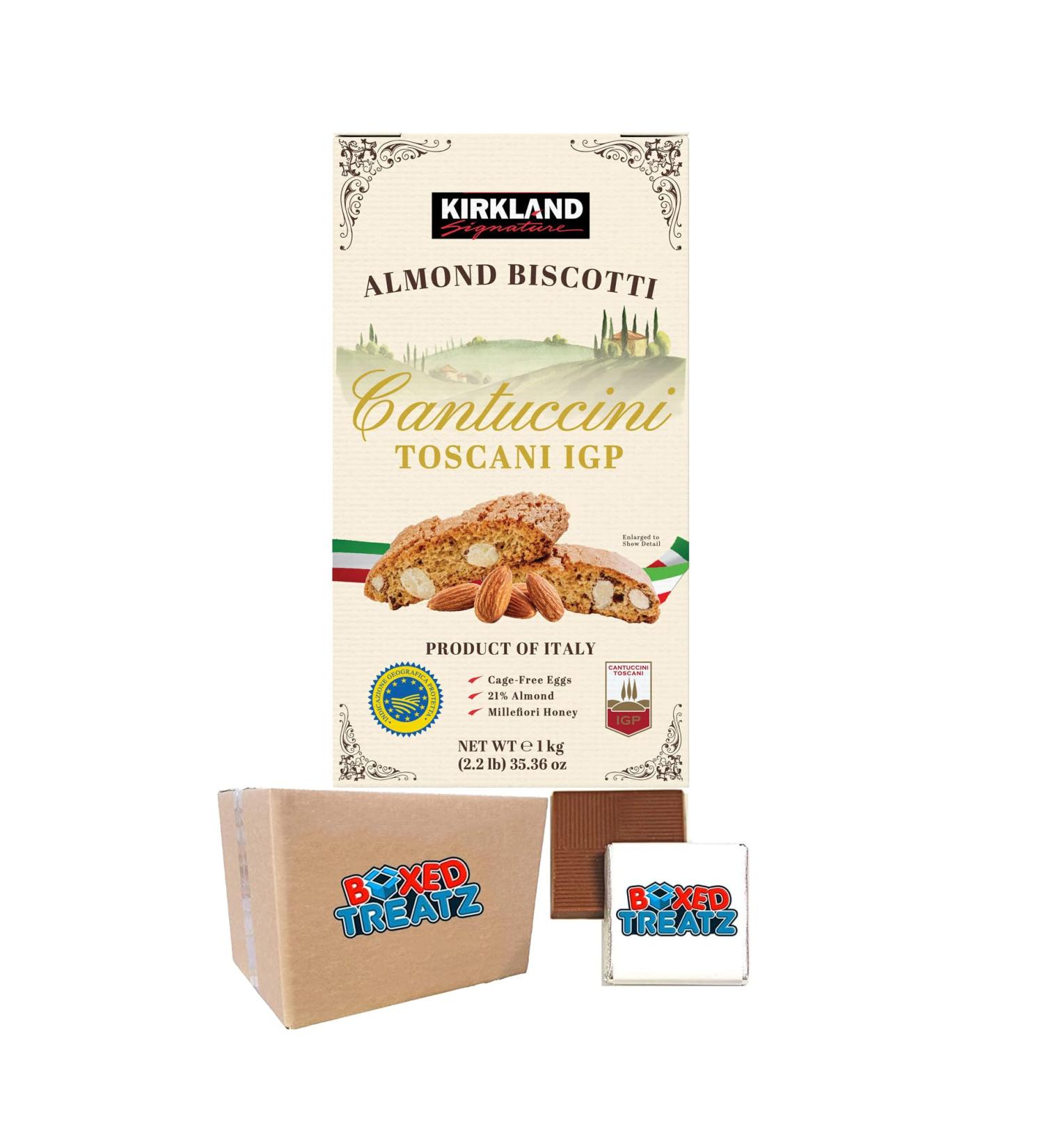 Cantuccini Signiture Almond Biscotti (1KG) Toscani IGP Premium Authentic Italian Biscotti Boxed Treatz - Buy Online on GoSupps.com