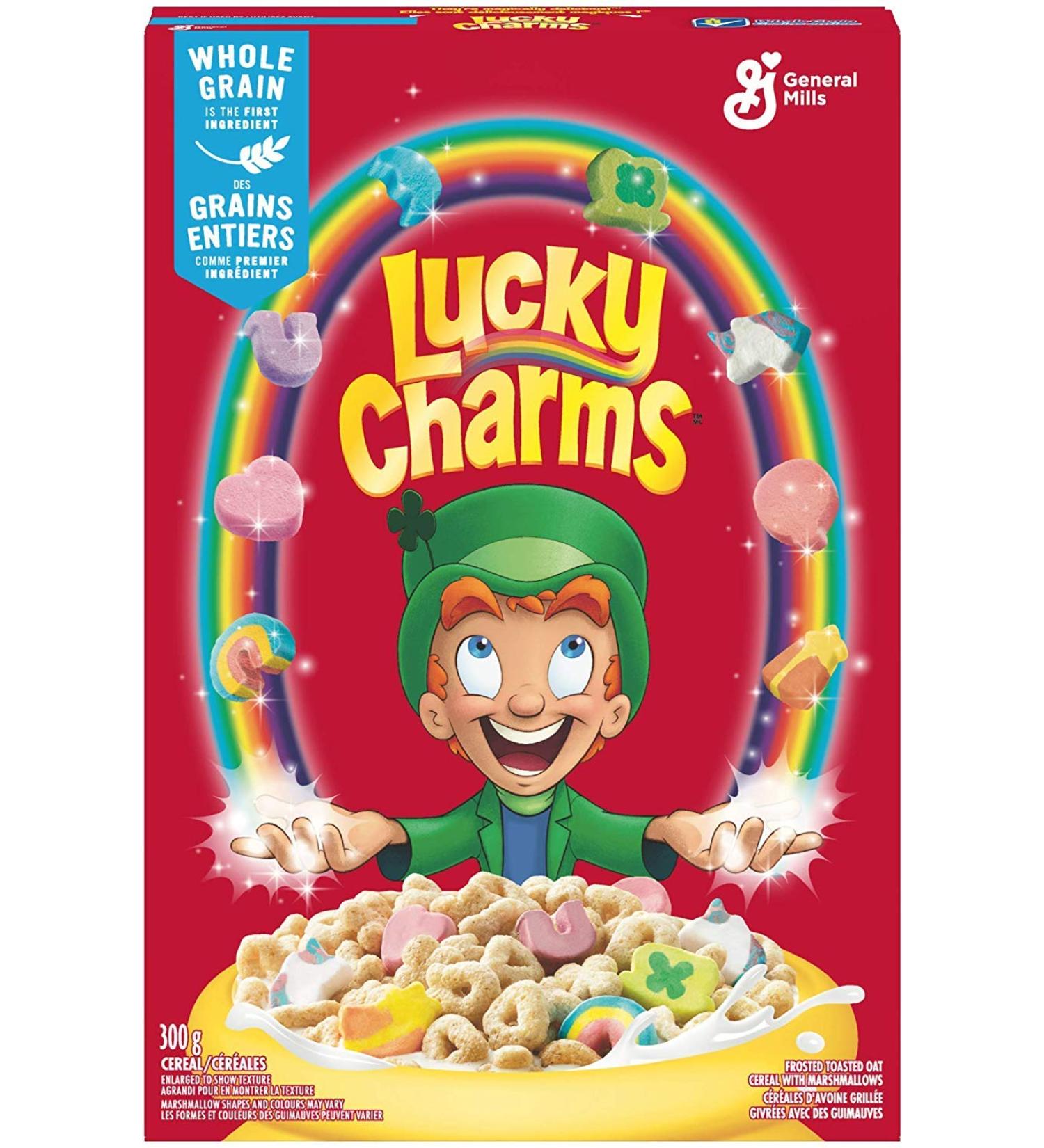 American cereal - Lucky Charms Cereal with Marshmallows - 10.5oz (300g) Pack of 1 - Buy Online on GoSupps.com
