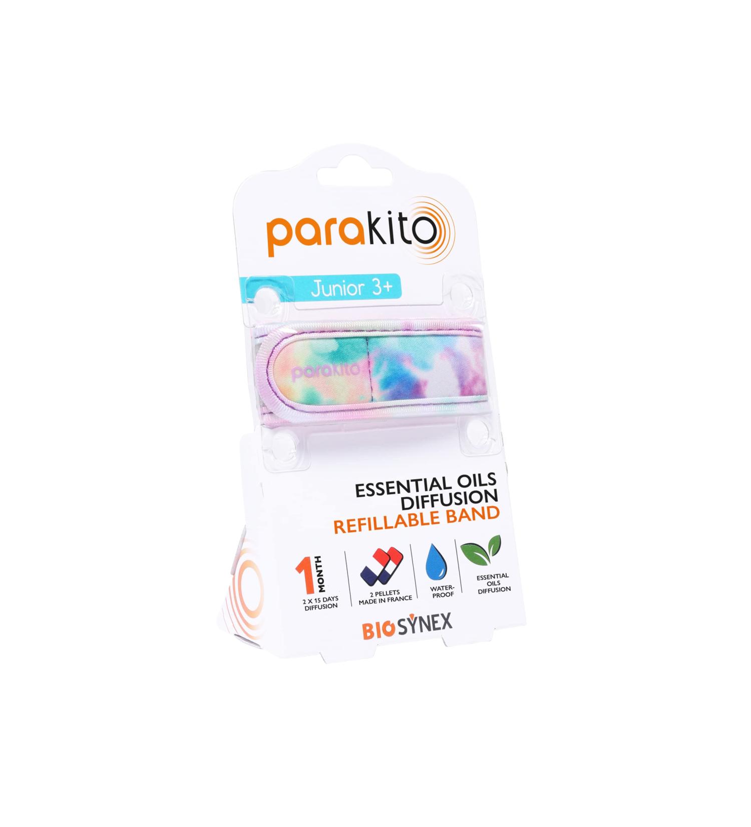 PARA'KITO Essential Oil Diffusion Mosquito Wristband | Kids (Tie Dye)